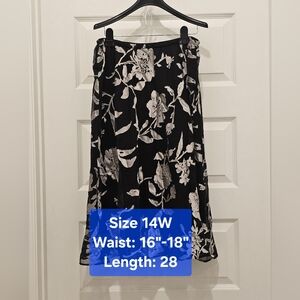 Unbranded Women's Floral Skirt, EUC, Size 14W
